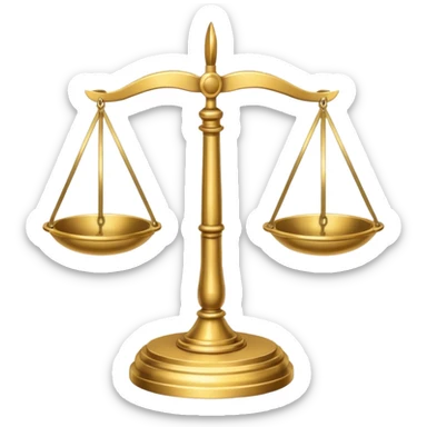 Balance Justice Wisdom sticker