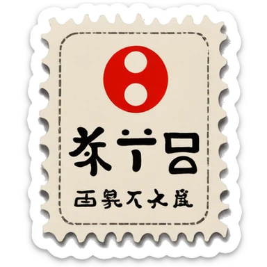 Passport stamp Japan sticker