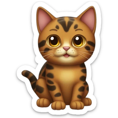 Toirtoishell cat sticker