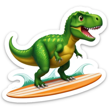 Trex surfboarding sticker