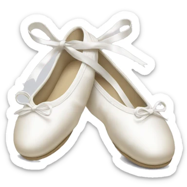 white Ballet shoes sticker