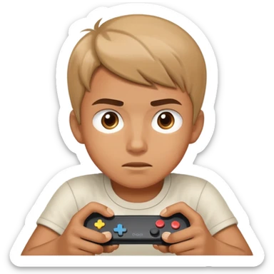 Chico jugando videojuego  sticker