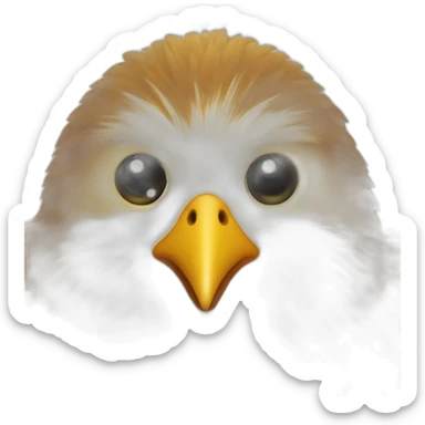 Chat sur un poussin sticker