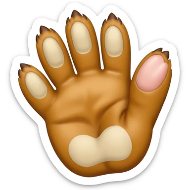 ⁠A twitching paw tapping or drumming against the screen. sticker