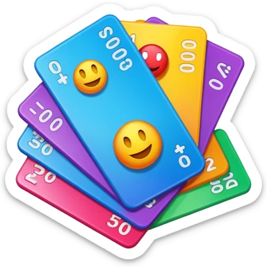 lottery cards sticker