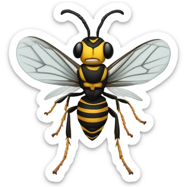 Death wasp sticker