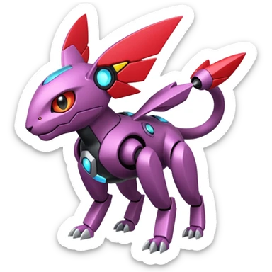 Vikavolt-Peppercat-Koraidon-Genesect-Miraidon-fusion, full body sticker