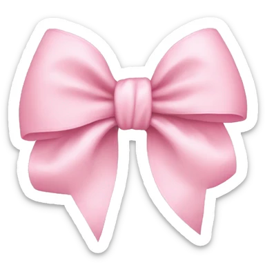 baby pink bow  sticker