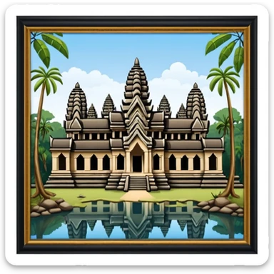 ankor wat cambodia sticker