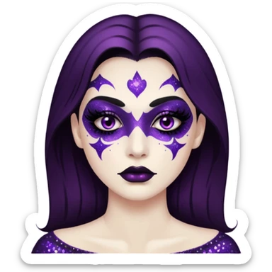 Glitter killer sticker