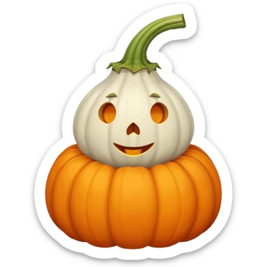 Dwarf White Pumpkin sticker