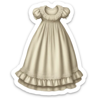 Victorian nightgown sticker