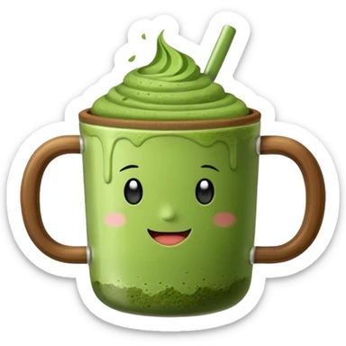 Cană de ceai matcha sticker