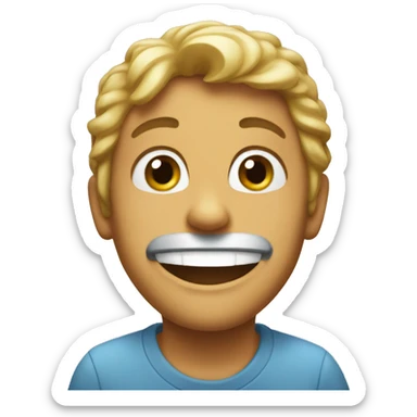 Happy saudation emoji sticker