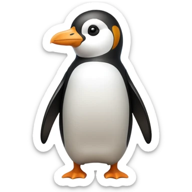 Penguin on the beach in Florida  sticker