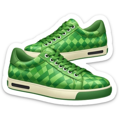 green patterned shoes  sticker