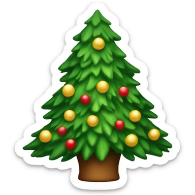 Christmas tree sticker