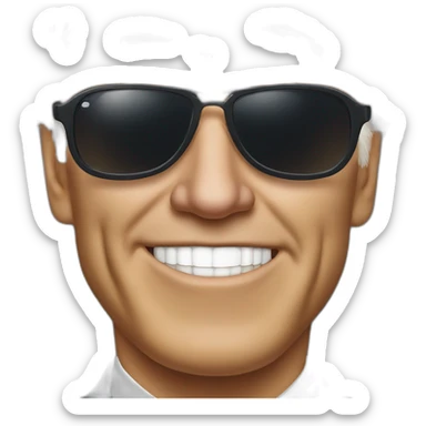 Joe Biden with sunglasses sticker
