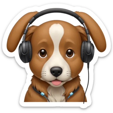 Dog dj sticker