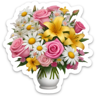 Flower arrangement sticker