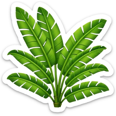 banana leaves sticker