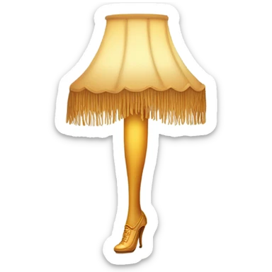 A Christmas story leg lamp sticker