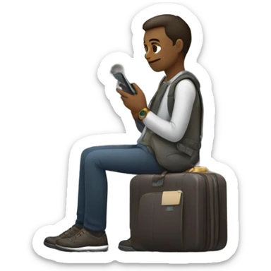 Waiting on a plane  sticker