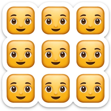 6 photos in a grid sticker