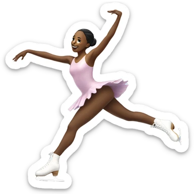 Figure skater sticker