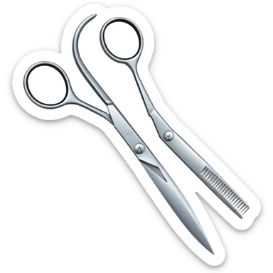 hairdressers scissors sticker