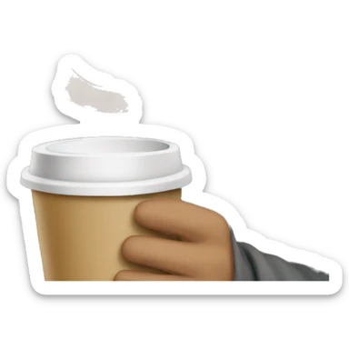 Girls in niqab with coffee  sticker