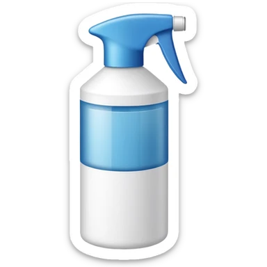 As a can of spraying bottle air freshener sticker