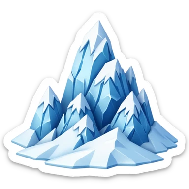 ice mountains sticker
