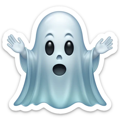 spooky ghost sticker