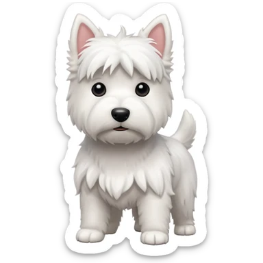 Westie dog sticker