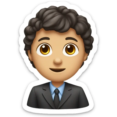 hazme un emoji personalizado de una profesora de pedagogía terapéutica con el pelo ondulado y largo, morena, ojos marrones y que salga abrazada a niños con discapacidad sticker