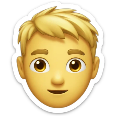 small head eagerly scratched by a hand sticker