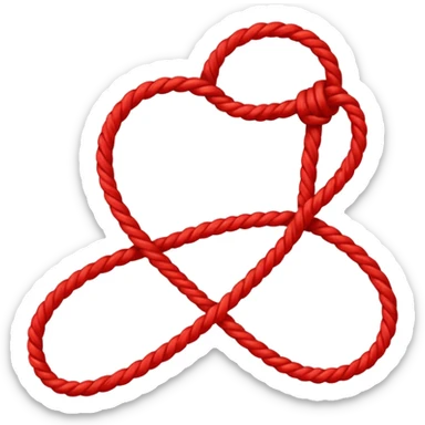 Red string of fate sticker