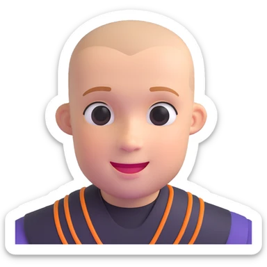 Rafe Cameron from Outer Banks, buzz cut, smirking sticker
