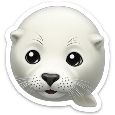 White harp seal sticker