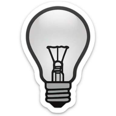 lightbulb icon outline color code : 0a8292 sticker