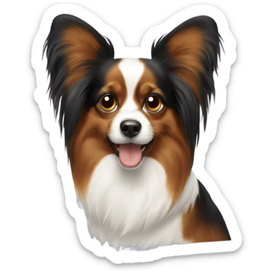 Papillon dog sticker