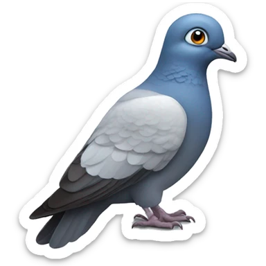 pigeon blue eyes sticker