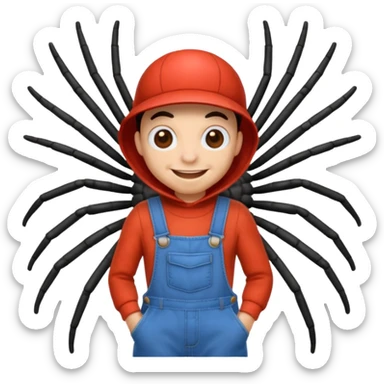 itsy bitsy spider Nursery Rhyme Character sticker