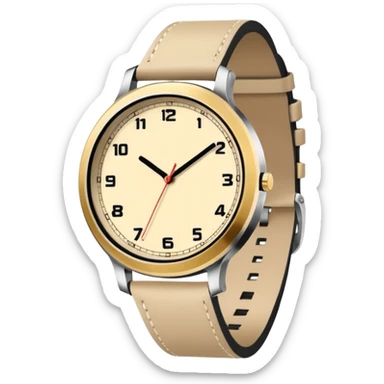 Reloj Tiene que ser estructurado, elegante y atemporal. Nada exagerado. Colores neutros (negro, beige, dorado). Que se vea caro aunque no lo sea. Minimal pero con presencia silenciosa. sticker