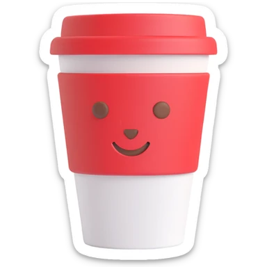 coffee cup sticker