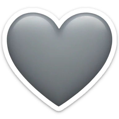 grey heart sticker