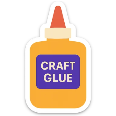 craft glue  sticker