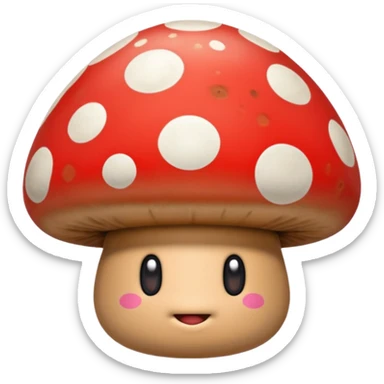 goomba mushroom from mario sticker