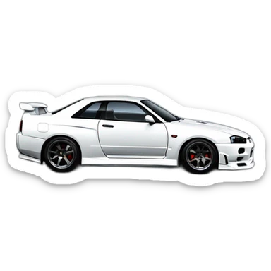 Nissan gtr skyline r34 sticker